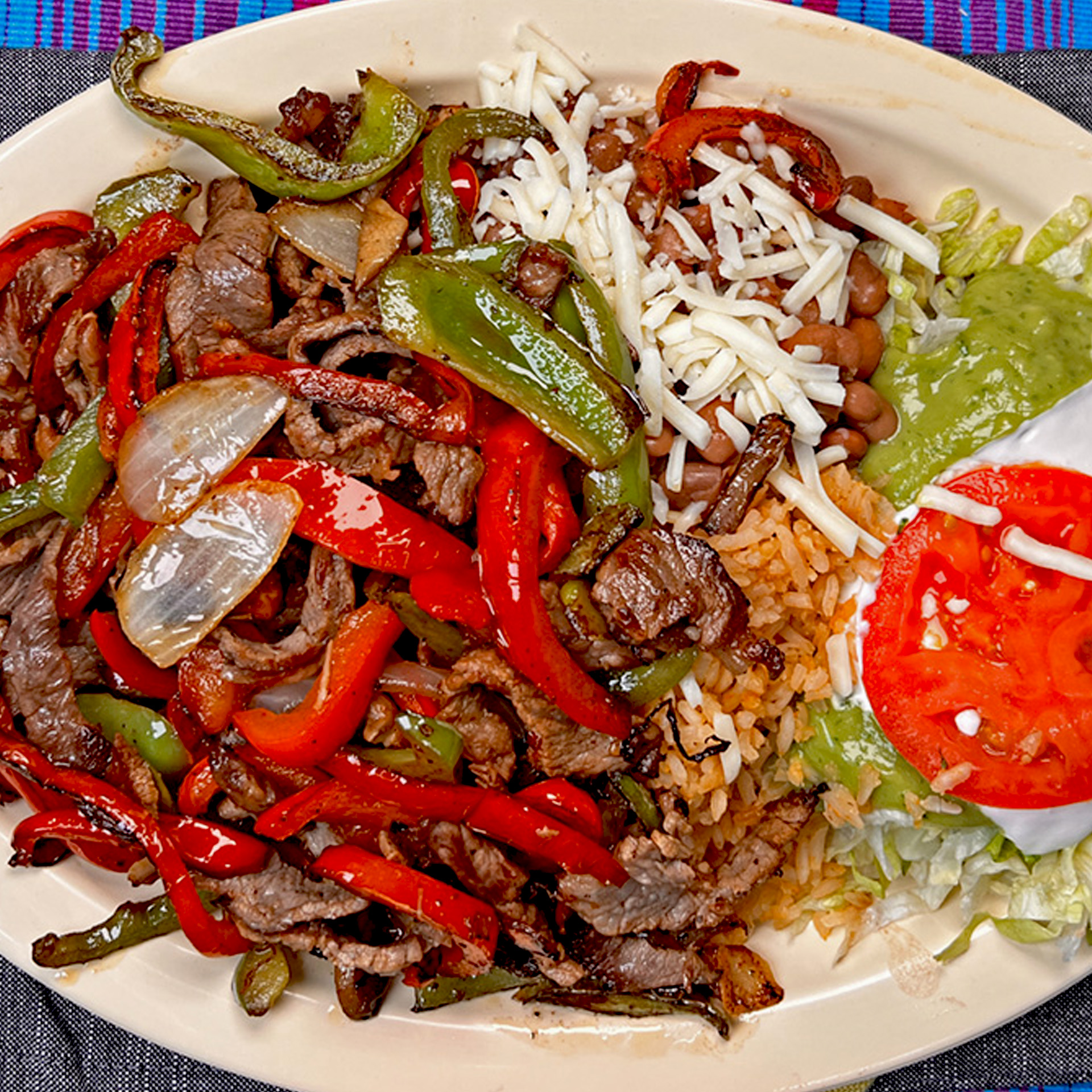 Sizzling Fajitas (Close-Up)