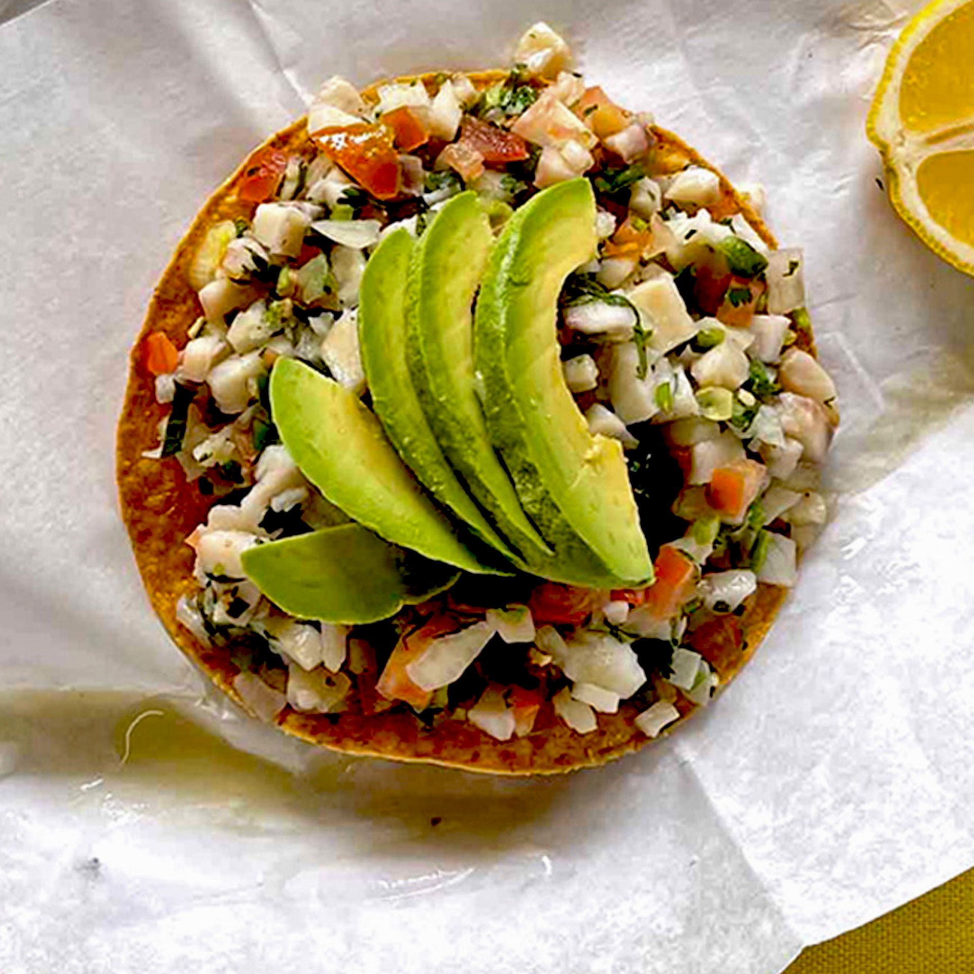 Ceviche Tostada